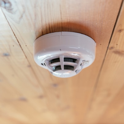 Hoover vivint connected fire alarm